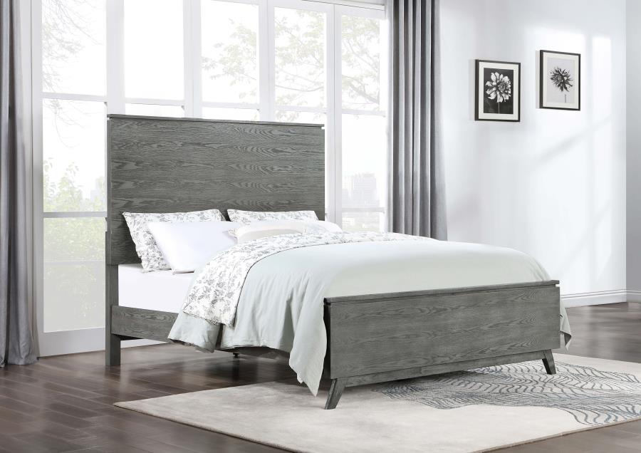 Nathan Grey California King Bed - furniture place usa