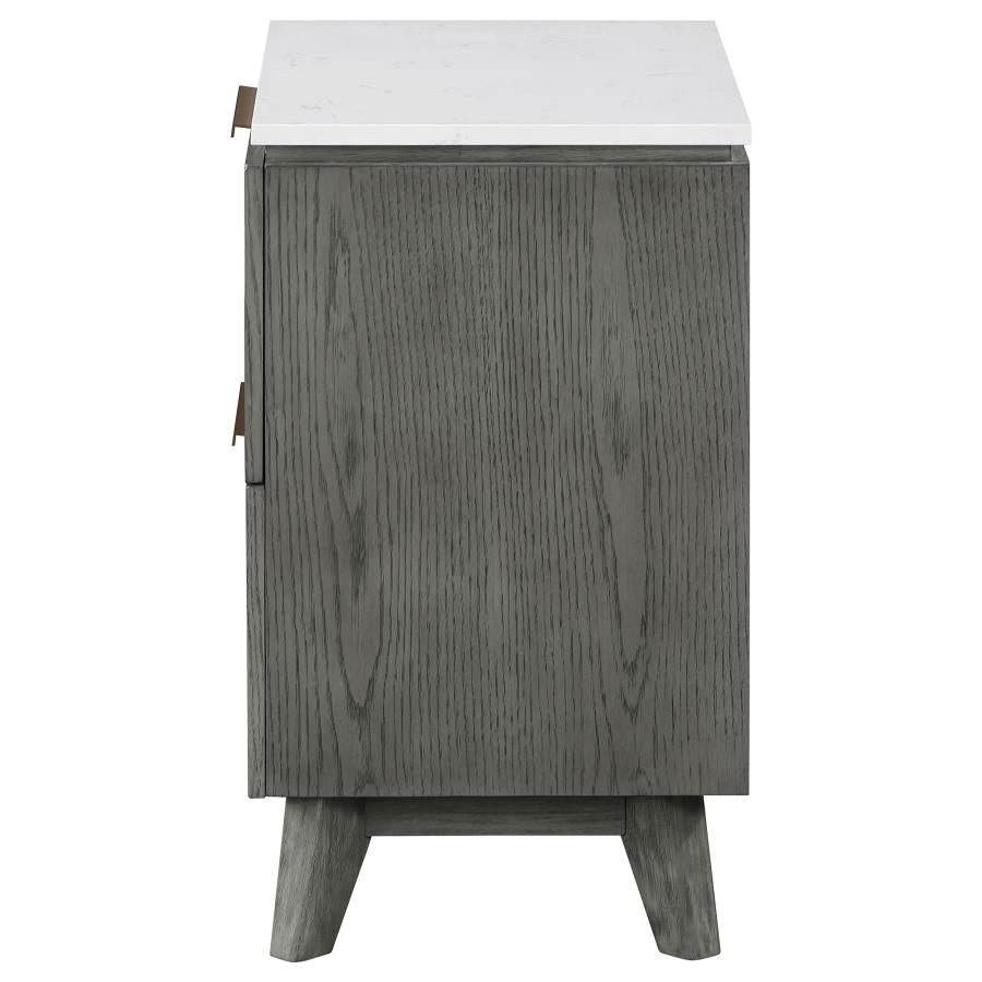 Nathan Grey Nightstand - furniture place usa
