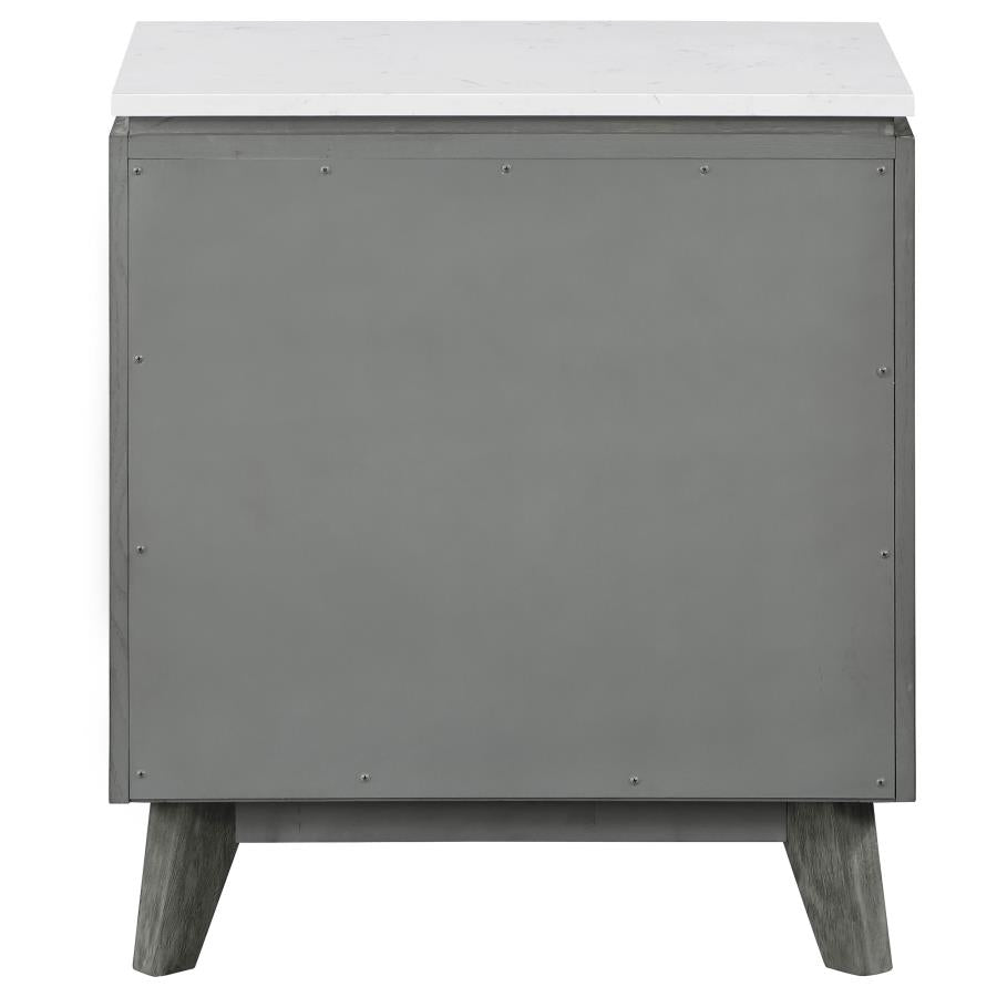 Nathan Grey Nightstand - furniture place usa