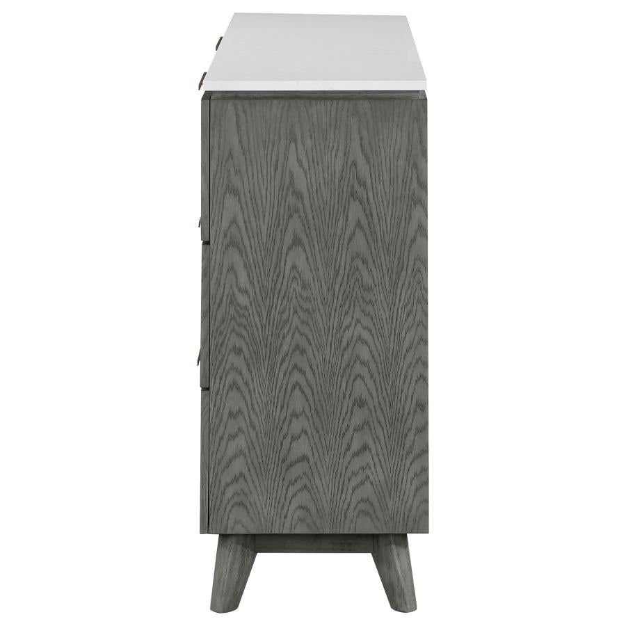 Nathan Grey Dresser - furniture place usa