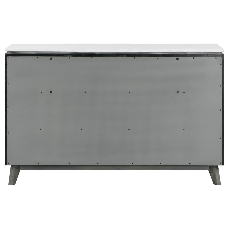 Nathan Grey Dresser - furniture place usa