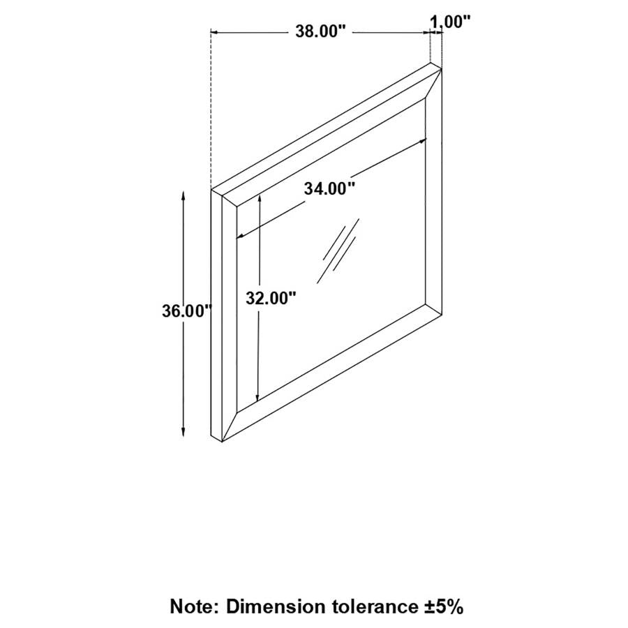 Nathan Grey Dresser Mirror - furniture place usa
