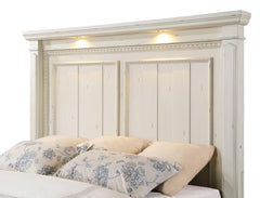 Evelyn White Eastern King Bed - furniture place usa
