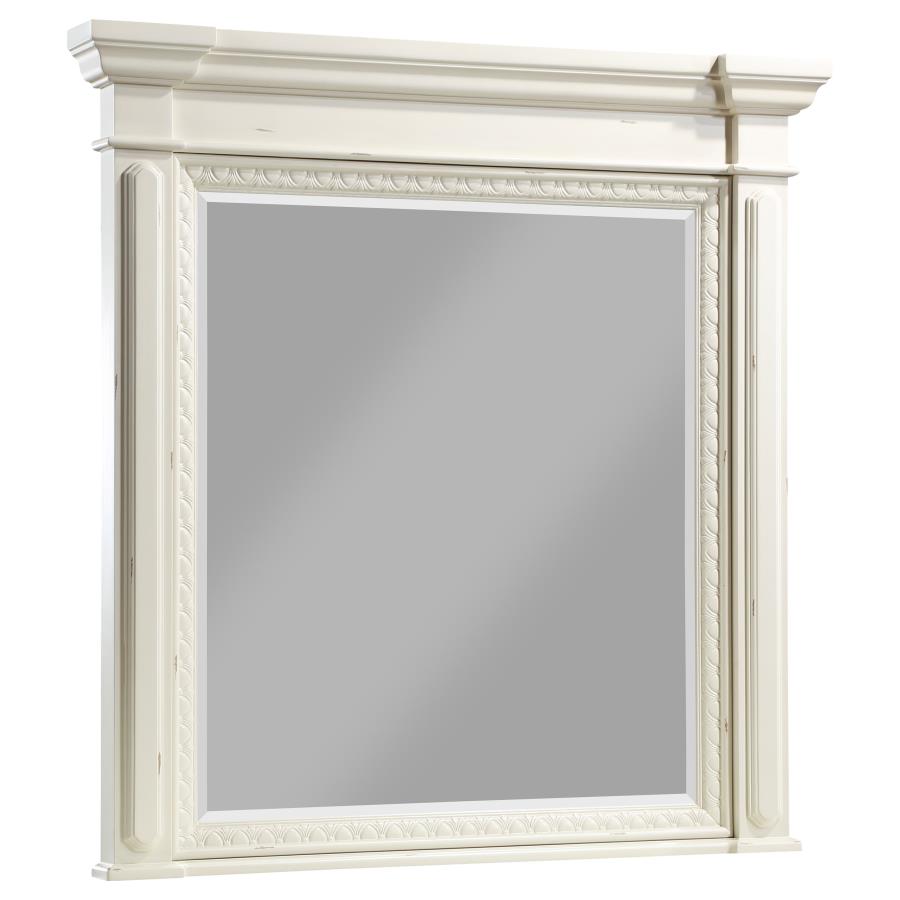 Evelyn White Dresser Mirror - furniture place usa
