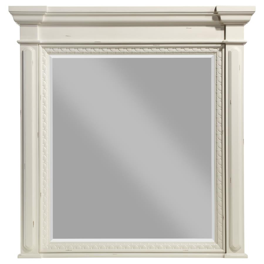 Evelyn White Dresser Mirror - furniture place usa
