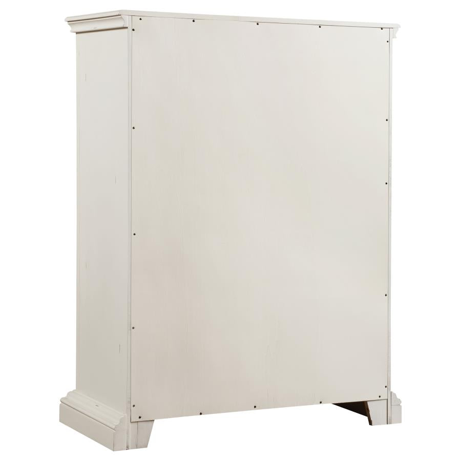 Evelyn White Chest - furniture place usa