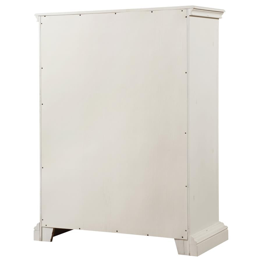 Evelyn White Chest - furniture place usa