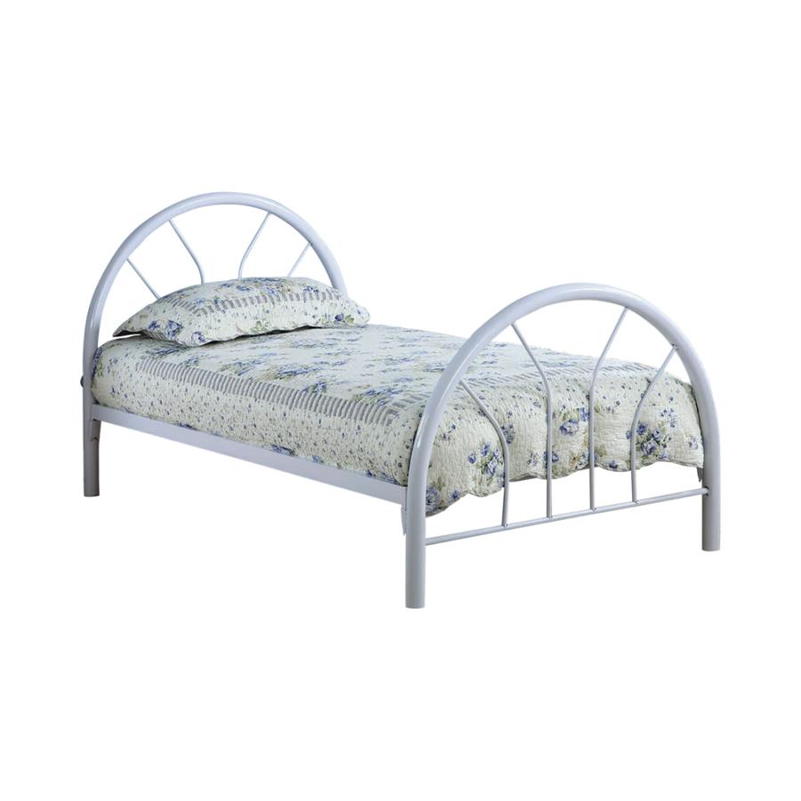 Marjorie White Twin Bed - furniture place usa