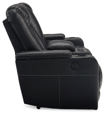 Center Point Reclining Loveseat with Console - furniture place usa