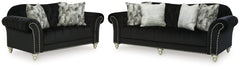 Harriotte Sofa and Loveseat - furniture place usa