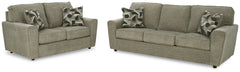 Cascilla Sofa and Loveseat - furniture place usa