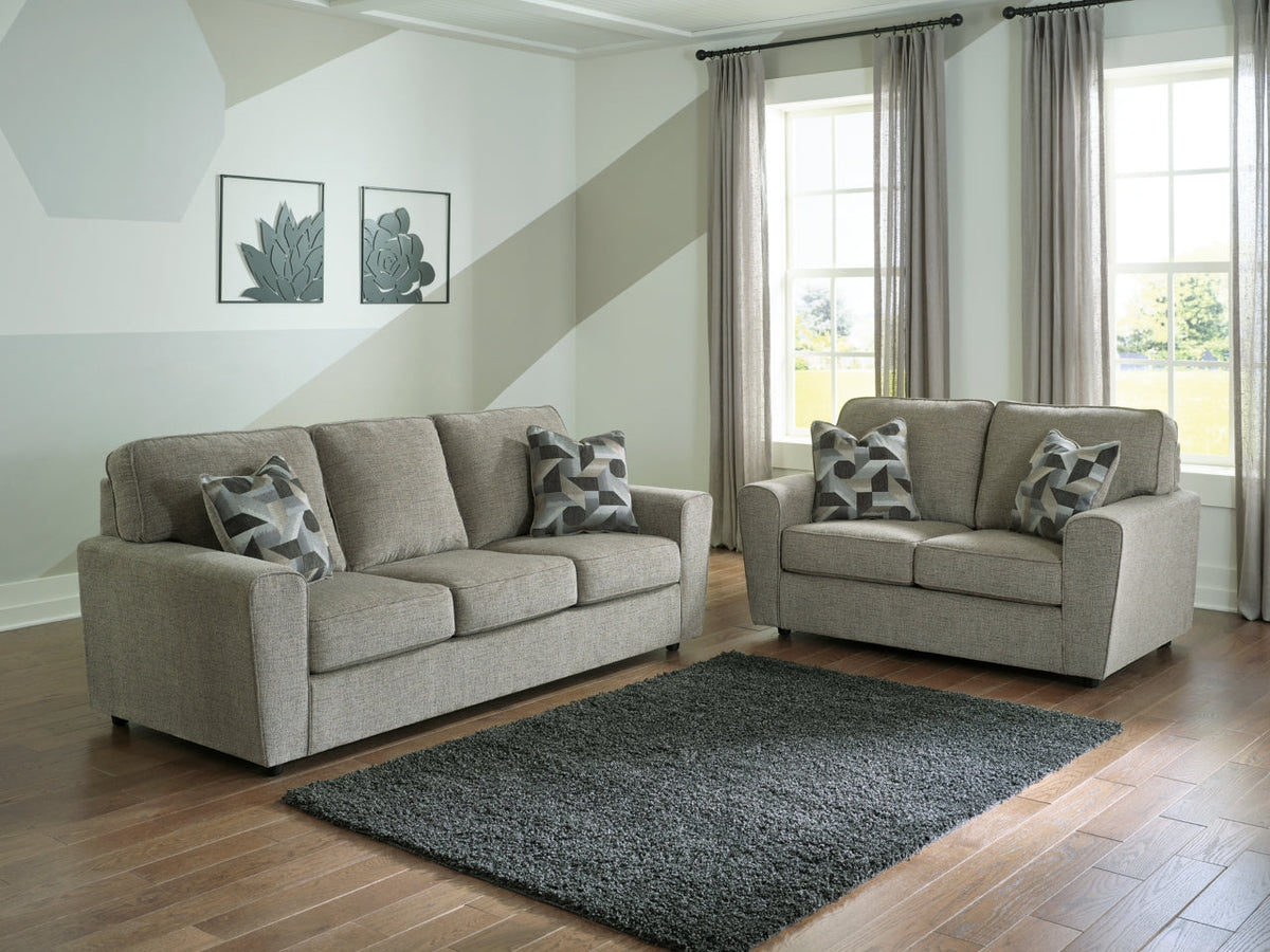 Cascilla Sofa and Loveseat - furniture place usa