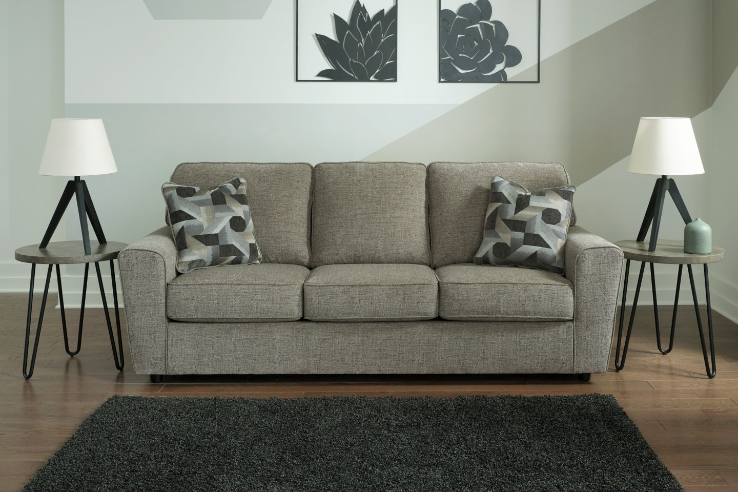 Cascilla Sofa, Loveseat, Chair and Ottoman - furniture place usa