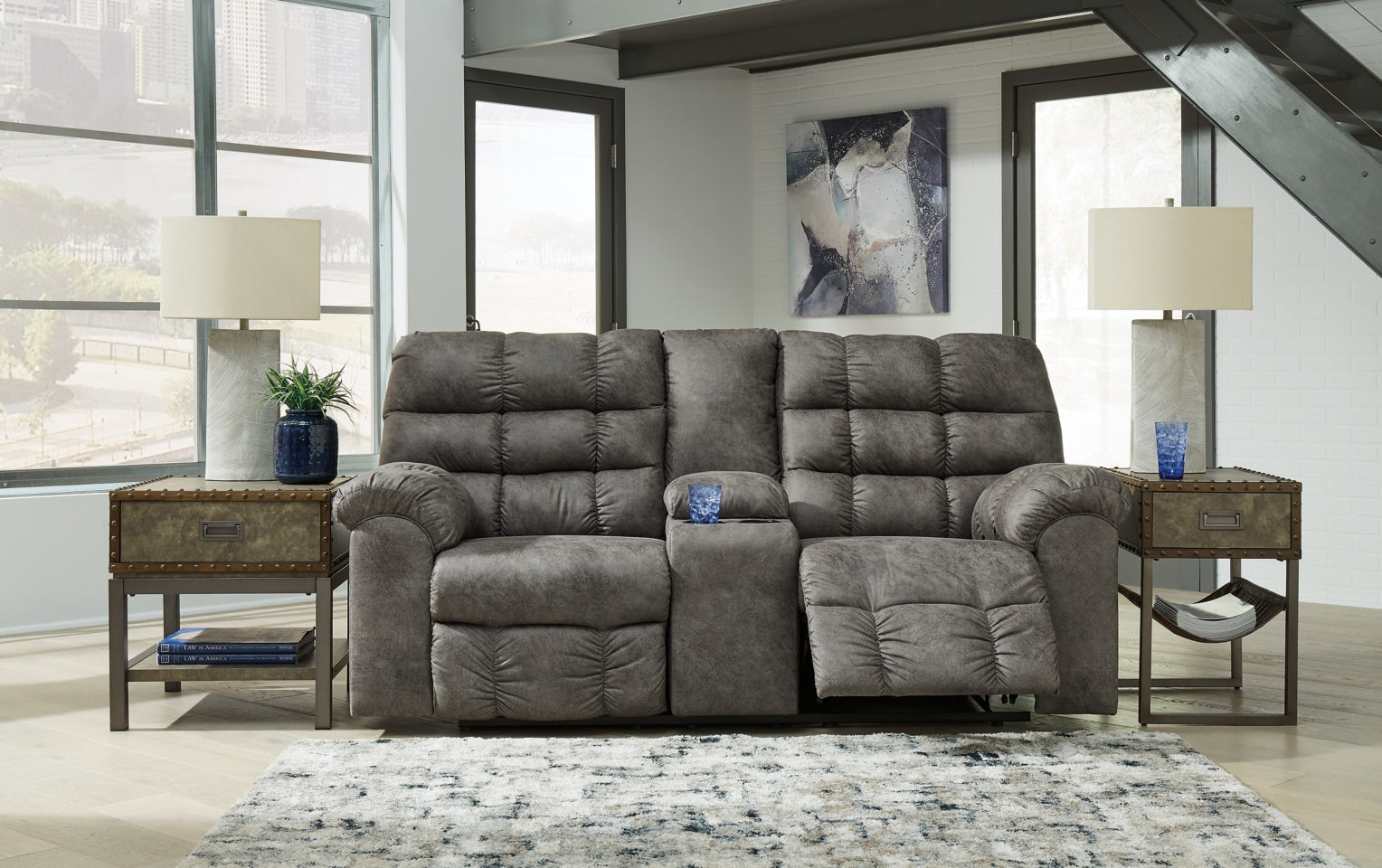 Derwin Sofa, Loveseat and Recliner - furniture place usa