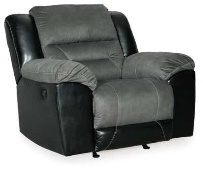 Earhart Sofa and Recliner - furniture place usa