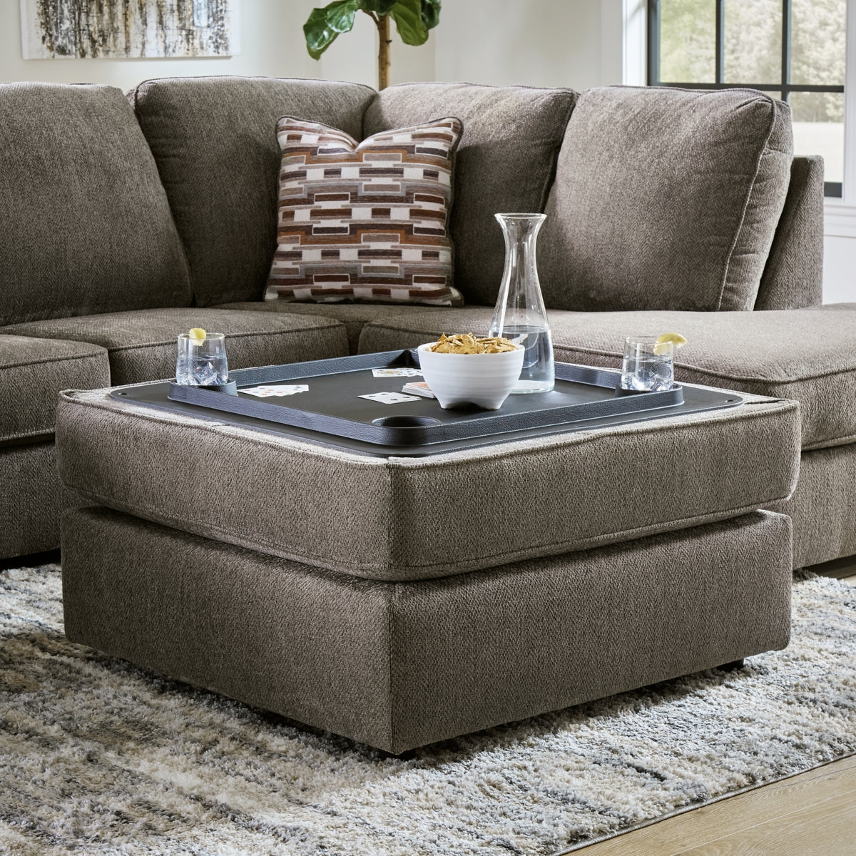 O'Phannon Ottoman With Storage - furniture place usa