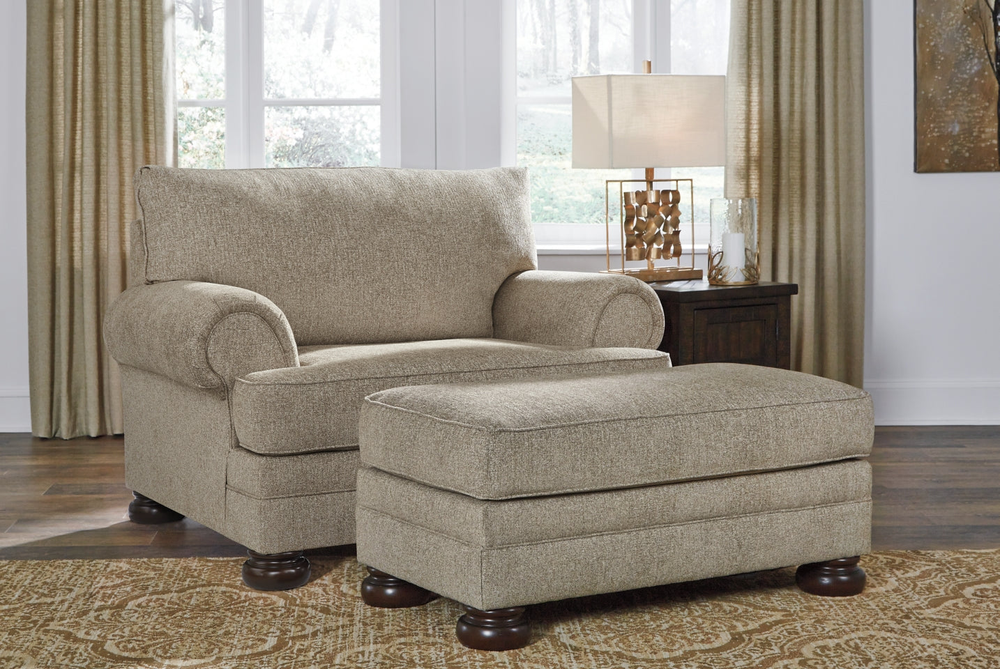 Kananwood Chair and Ottoman - furniture place usa