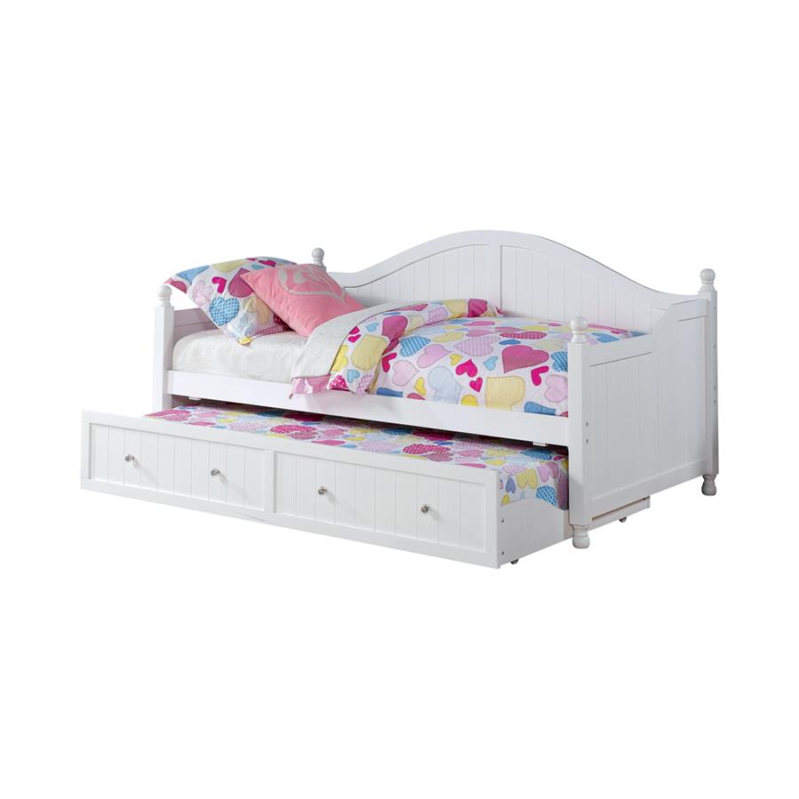 Julie Ann White Twin Daybed W/ Trundle - furniture place usa