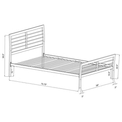 Cooper Silver Twin Bed - furniture place usa