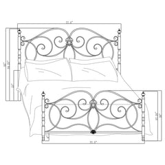London Brown Eastern King Hb/fb - furniture place usa