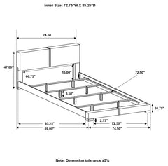 Conner Brown California King Bed - furniture place usa