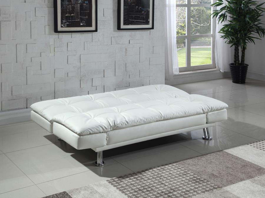 Dilleston White Sofa Bed - furniture place usa