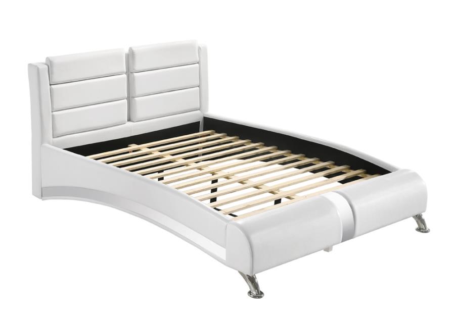 Jeremaine White Queen Bed 5 Pc Set - furniture place usa