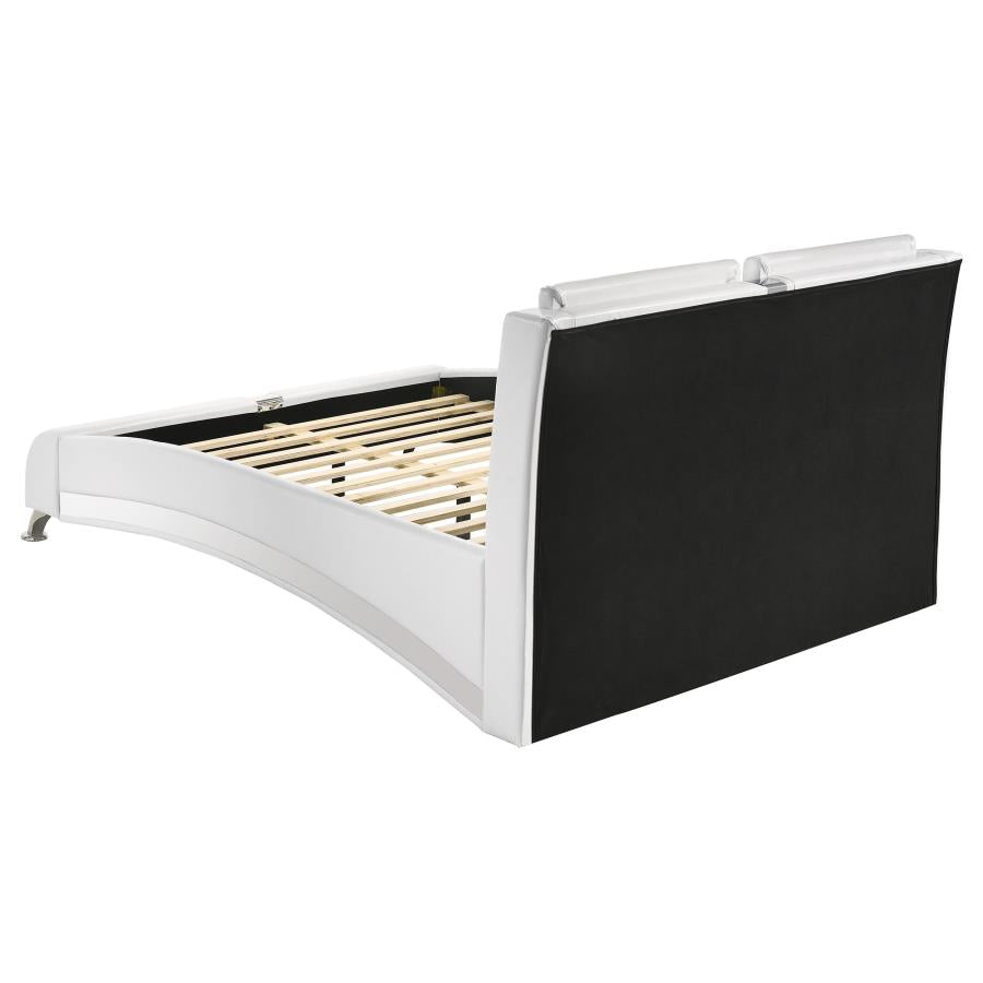 Jeremaine White Queen Bed - furniture place usa