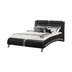 Jeremaine Black Eastern King Bed - furniture place usa
