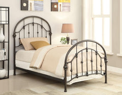 Rowan Brown Twin Bed - furniture place usa