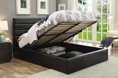 Riverbend Black Queen Storage Bed - furniture place usa