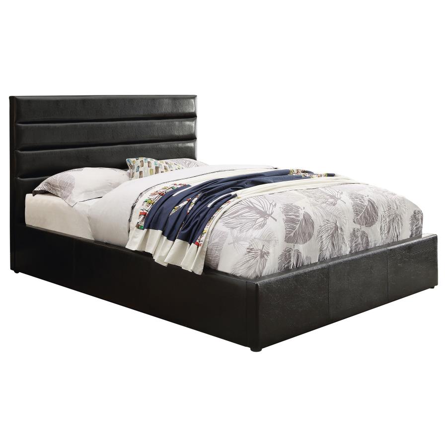 Riverbend Black Queen Storage Bed - furniture place usa