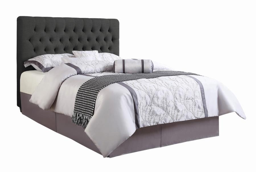 Chloe Grey Eastern King Bed - furniture place usa