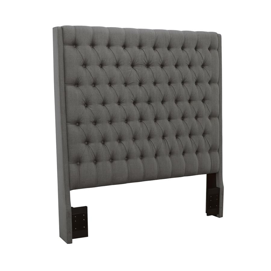 Camille Grey Queen Headboard - furniture place usa