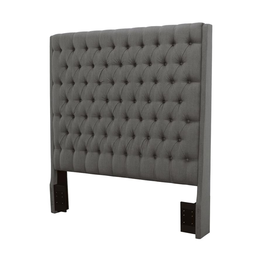 Camille Grey Queen Headboard - furniture place usa