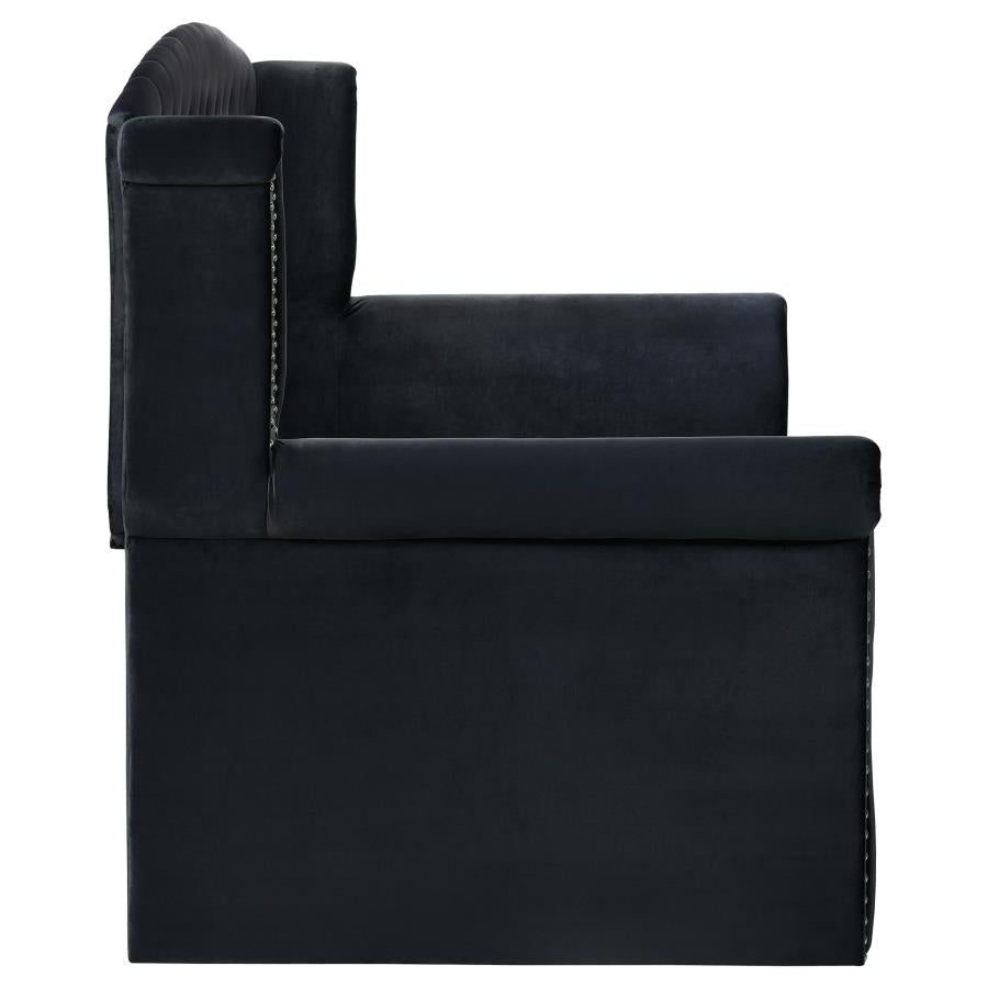 Scarlett Black Twin Daybed W/ Trundle - furniture place usa