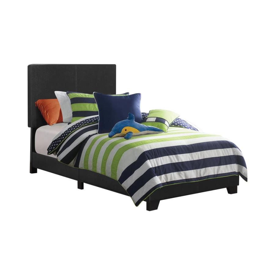 Dorian Black Twin Bed - furniture place usa