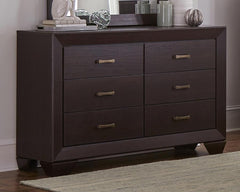 Dorian Brown Twin Bed 4 Pc Set - furniture place usa