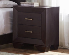 Dorian Brown Twin Bed 5 Pc Set - furniture place usa