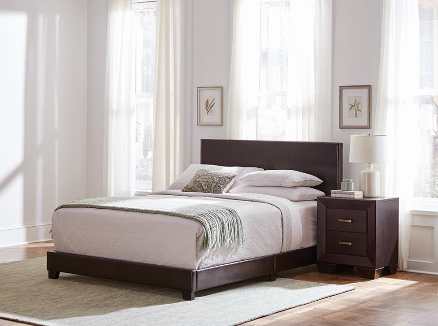 Dorian Brown Twin Bed 5 Pc Set - furniture place usa