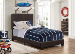Dorian Brown Twin Bed 5 Pc Set - furniture place usa
