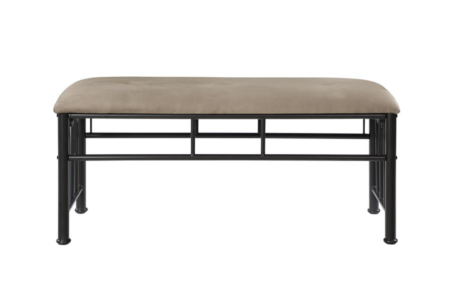 Livingston Brown Bench - furniture place usa