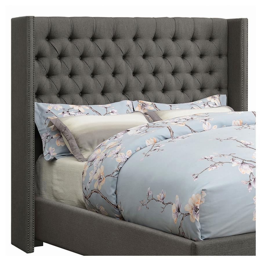 Bancroft Grey Queen Headboard & Hardware - furniture place usa