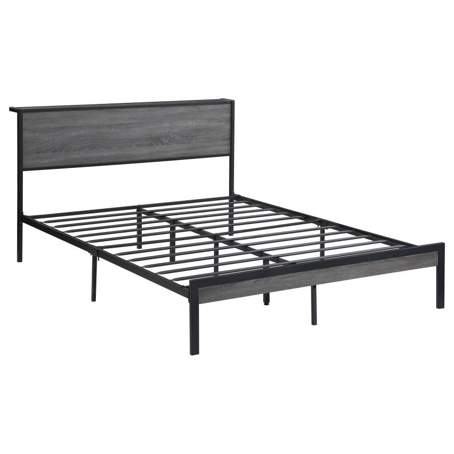 Ricky Grey Queen Bed - furniture place usa