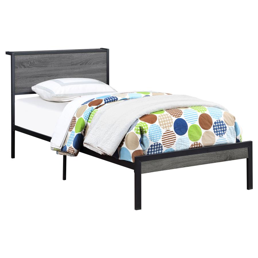 Ricky Grey Twin Bed - furniture place usa