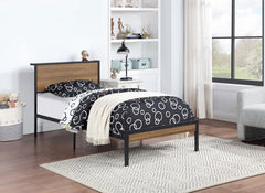 Ricky Brown Twin Bed - furniture place usa