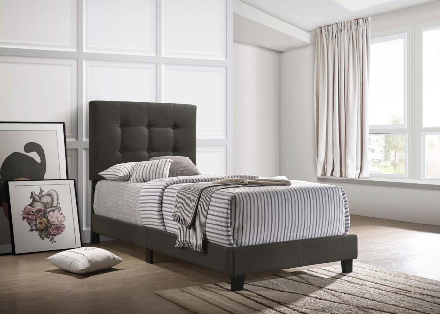 Mapes Grey Twin Bed - furniture place usa