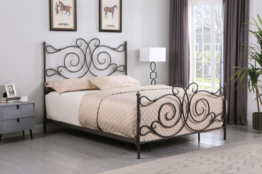 Parleys Brown Queen Bed - furniture place usa