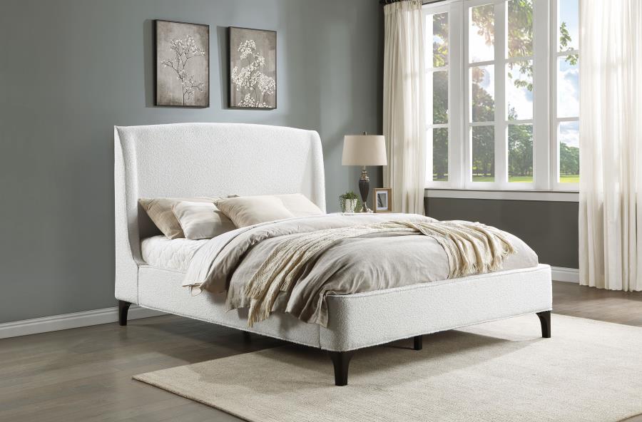 Mosby White Queen Bed - furniture place usa