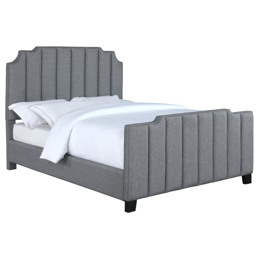 Fiona Grey Queen Bed - furniture place usa